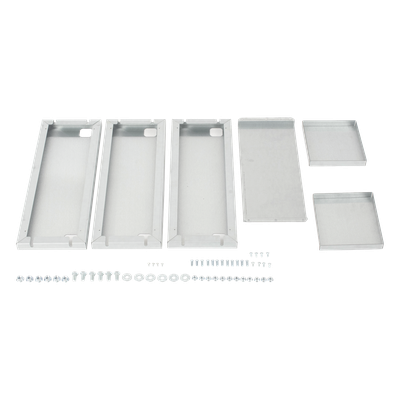 EPCOM INDUSTRIAL - Gabinete para Baterías / Acero Galvanizado / 4 Unidades / Montaje en Poste / Exterior / 1050 mm (3.44 ft) de Altura