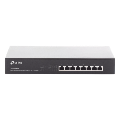 TP-LINK - Switch PoE+ / 8 Puertos Gigabit / 126W Total / 30W por Puerto / Escritorio o Rack