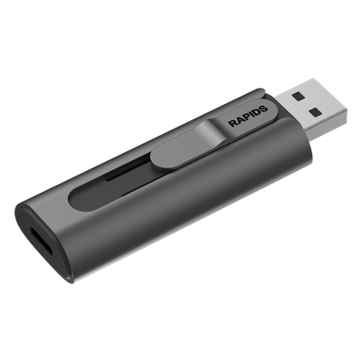 HIKSEMI BY HIKVISION - Memoria USB Dual SSD / 256 GB / USB-C y USB-A / Lectura 560 MB/s / Escritura 500 MB/s / OTG / Aleación de Aluminio