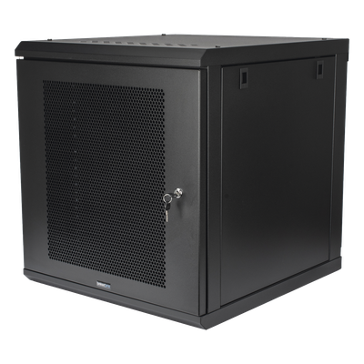 LINKEDPRO - Gabinete de Pared / 12U Rack 19 in / Profundidad 636 mm (2.09 ft) / Carga 100 kg / Puerta Perforada / Laterales Desmontables