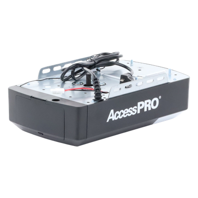 ACCESSPRO - Motor P/ Puertas Garage / 1/2HP / Silencioso  / Incluye Riel 3 Mts tipo C / Compatible con Riel tipo T / 2 Controles Inalámbricos Visera / 1 Control Inalámbrico Pared / Apertura Mediante App / Conexion Cerradura Electica.