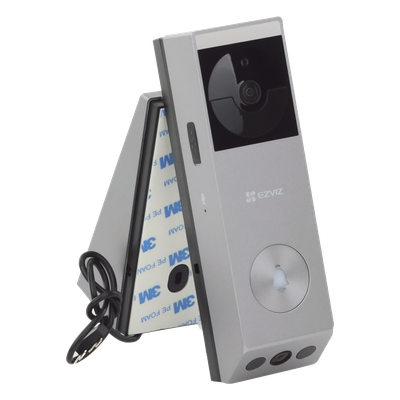 EZVIZ - Videoportero IP de Batería / Dual Cámara 3 MP + 2 MP / Panel Solar 1.2W / IR 6 m (19.7 ft) / IP65 / Audio Bidireccional / Wi-Fi