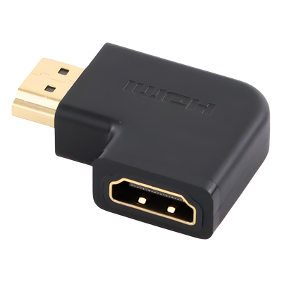 UGREEN - Adaptador HDMI Tipo L Macho a Hembra / Hacia Abajo / HDMI 2.0 4K@60Hz / Proporciona Flexibilidad Sin Doblar los Cables HDMI