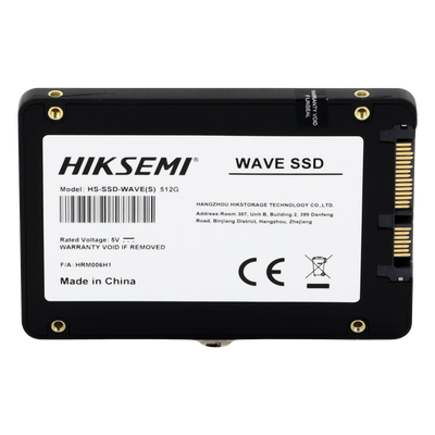 HIKSEMI BY HIKVISION - Unidad de Estado Sólido SSD / 512 GB / SATA III 6 Gb/s / 2.5" / Lectura 530 MB/s / Escritura 450 MB/s / 3D NAND