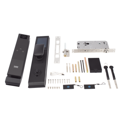 ACCESSPRO - Cerradura Autónoma Inteligente / Autenticación Biométrica Dual de Rostro y Palma / Teclado PIN / Control por APP / Batería Recargable / IP65 / -25°C a 70°C