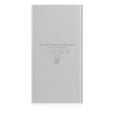UBIQUITI - Adaptador USB-C a Ethernet / 10 GbE / Plug-and-Play / USB4 Thunderbolt / 107x56x22 mm / 0.35x0.18x0.07 ft / 160 g