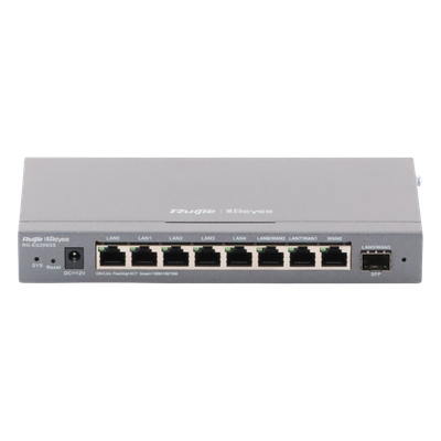 RUIJIE - Router Balanceador / 4 Servicios WAN / SD-WAN 80 Mbps / 600 Mbps Rendimiento / 200 Clientes / 16 VLAN / Montaje Rack