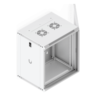 UBIQUITI - Gabinete Rack 12U / 550x450 mm / Montaje Pared / Puerta Perforada / 2 pies (635 mm) Alto