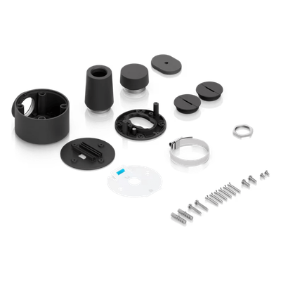UBIQUITI - Caja de Conexiones Antimanipulación / Cámaras Dome y Turret / Conduit 3/4" / Montaje Superficie, Poste y Colgante / Aluminio y Policarbonato / Compatible UVC-G5/G6