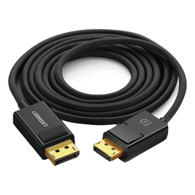 UGREEN - Cable DisplayPort 1.2 / 5 m (16.40 ft) / 4K@60Hz / 2K@144Hz / 28AWG OFC / Triple Blindaje / Botón de Liberación