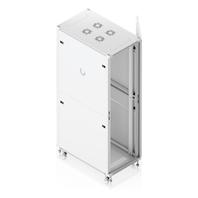 UBIQUITI - Gabinete de Rack 42U / 600 x 1000 mm / Carga 800 kg (1763.7 lb) Estática / Ventilación Integrada / Puertas Perforadas / Totalmente Ensamblado