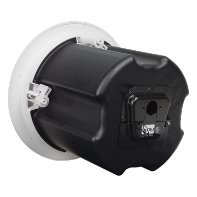 TRUAUDIO - Altavoz de Techo Comercial / 2 Vías / 6.5 in / 60 Watts / 70V/100V/8 Ohms / UL 1480 / Humedad Exterior Cubierto