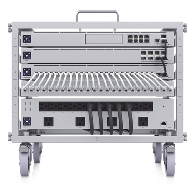 UBIQUITI - Rack Abierto / 6U / Toolless / Ruedas Bloqueables / Capacidad 80 kg (176 lb) Estático / Acero / NDAA
