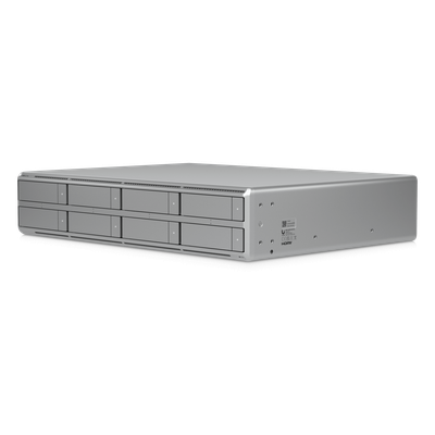 UBIQUITI - NVR 2U / 8 Bahías HDD/SSD / Soporte 100 Cámaras HD / 50 Cámaras 4K / Puerto 10G SFP+ / 2.5GbE / HDMI / Edge-AI
