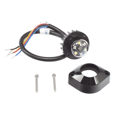 ECCO - Estrobo Oculto LED / 6 LEDs Rojo/Azul / 16 Patrones de Destello / IP67 / 12-24 VCC / Sincronización Multinidad
