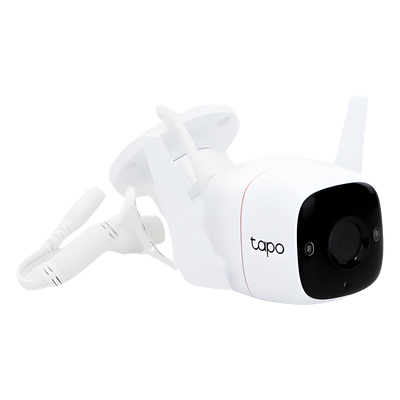 TP-LINK - Cámara Bala IP / 3 Megapixel / Wi-Fi 2.4 GHz / IR 30 m (98.4 ft) / Audio Bidireccional / IP66 / MicroSD 128 GB