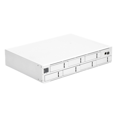 UBIQUITI - NVR Empresarial / 60 Cámaras / 7 Bahías HDD / RAID Expandido / Pantalla Táctil 1.3' / Almacenamiento 60 Días 4K