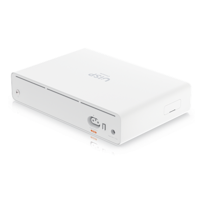 UBIQUITI - Consola Gateway-Switch / 8 Puertos LAN GbE RJ45 / 2 Puertos SFP+ 10G / Router WAN 1GbE / Rendimiento 8,500 Mbps / SSD 128 GB / Montaje Rack 1U