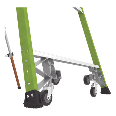LITTLE GIANT LADDER SYSTEMS - Escalera Fija / Fibra de Vidrio / 8' (2.4m) / Jaula de Seguridad / 300 lbs