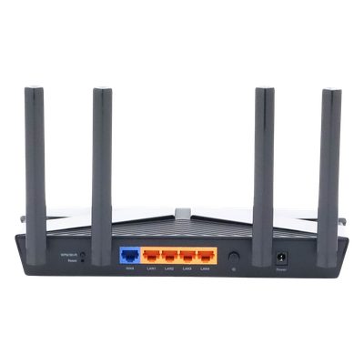 TP-LINK - Router WiFi 6 de Doble Banda / AX 3000 Mbps / 4 Puertos LAN Gigabit / 4 Antenas de Alto Rendimiento / 0.85 x 0.44 x 0.14 pies