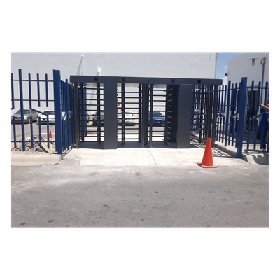 ACCESSPRO - Torniquete de Cuerpo Completo / 4 Ejes de Seguridad / Rotación 90° / 30 Personas por Minuto / Interior/Exterior / 110 VCA / Acero al Carbón con Pintura Gris