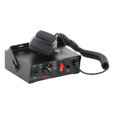 SIGNALPRO - Sirena Vehicular / 100 W / Multivoltaje 12~24 VCD / 6 Tonos Clásicos / Micrófono Integrado / Certificación SAE J1849