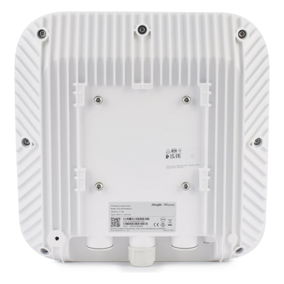 RUIJIE - Punto de Acceso Mesh Wi-Fi 6 / Banda Dual 5.95 Gbps / MU-MIMO 4x4 / Omnidireccional 360° / Puerto 2.5G PoE y SFP / Exterior Industrial