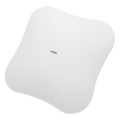 RUIJIE - Punto de Acceso Wi-Fi 7 / Tri-Banda / BE14000 / 13 Gbps / 600 Usuarios / 2.5G PoE In + SFP+ 10G / MIMO 8x8