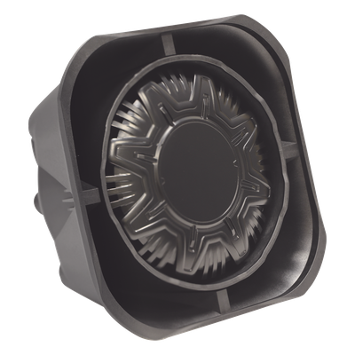 SIGNALPRO - Bocina Compacta de Uso Rudo / 100 Watts / 124.5 dB a 9.8 ft / 11 Ohms / Montaje Universal / Nylon Reforzado con Fibra