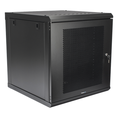 LINKEDPRO - Gabinete de Pared / 12U Rack 19 in / Profundidad 636 mm (2.09 ft) / Carga 100 kg / Puerta Perforada / Laterales Desmontables