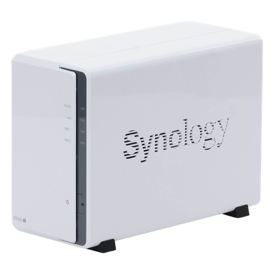 SYNOLOGY - NAS de 2 Bahías / CPU 4 Núcleos 1.7 GHz / 1 GB DDR4 / LAN 1GbE / USB 3.2 Gen 1 / RAID 0, 1, JBOD, SHR