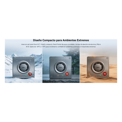 FANVIL - Videoportero IP para Exterior / Cámara 4 Megapixel (1080p) / HDR e Iluminación IR / Altavoz 5W y Doble Micrófono / Panel Acero Inoxidable y Cuerpo Aluminio / IP66 e IK10 / PoE+ / 2 Líneas SIP