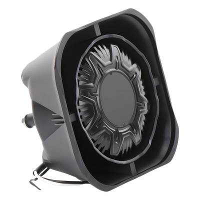 SIGNALPRO - Bocina Compacta de Uso Rudo / 100 Watts / 124.5 dB a 9.8 ft / 11 Ohms / Montaje Universal / Nylon Reforzado con Fibra