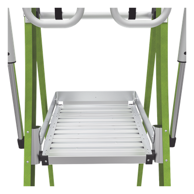 LITTLE GIANT LADDER SYSTEMS - Escalera Fija / Fibra de Vidrio / 8' (2.4m) / Jaula de Seguridad / 300 lbs