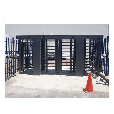 ACCESSPRO - Torniquete de Cuerpo Completo / 4 Ejes de Seguridad / Rotación 90° / 30 Personas por Minuto / Interior/Exterior / 110 VCA / Acero al Carbón con Pintura Gris
