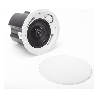 TRUAUDIO - Altavoz de Techo Comercial / 2 Vías / 6.5 in / 60 Watts / 70V/100V/8 Ohms / UL 1480 / Humedad Exterior Cubierto