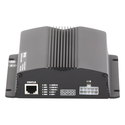 SIGNALPRO - Sirena Vehicular / 100W / Multivoltaje 12~24 VCD / 22 Ciclos de Tono / 4 Salidas Auxiliares / Megafonía y Radio Integradas