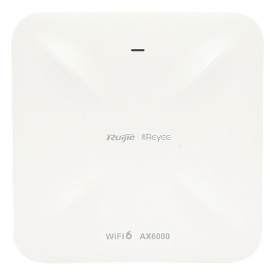 RUIJIE - Punto de Acceso Mesh / Wi-Fi 6 AX6000 / Doble Puerto 2.5G / 5.9 Gbps / 512 Clientes / 4x4 MU-MIMO / Interior en Techo
