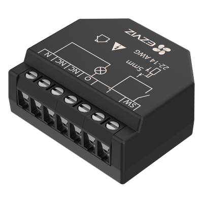 EZVIZ - Relevador Wi-Fi Inteligente / Control de Iluminación / 1 Salida 125V / Wi-Fi 2.4 GHz / Consumo Energético / Calibre 14-22