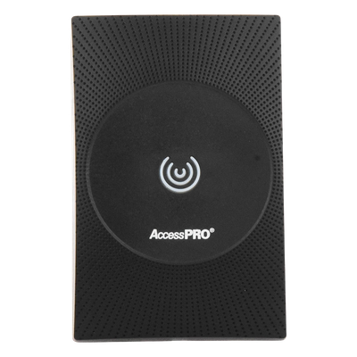 ACCESSPRO - Lector de Proximidad RFID MIFARE / 13.56 MHz / Wiegand 34 Bits / IP65 / ISO14443A / 4.6 x 3 x 0.6 pulgadas / Exterior