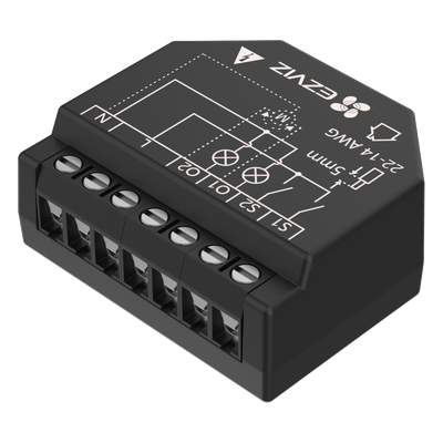 EZVIZ - Relevador Wi-Fi Inteligente / 2 Salidas para Apagadores / Control de Iluminación / Registro de Consumo / 100-240 VCA