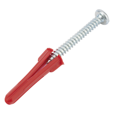 THORSMAN - Taquete de Anclaje / 1/4" / Doble Expansión Multidireccional / Carga 60 kg / HDPE Resistente / Paquete 100 Piezas