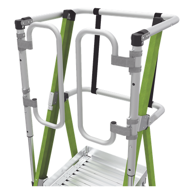 LITTLE GIANT LADDER SYSTEMS - Escalera Fija / Fibra de Vidrio / 8' (2.4m) / Jaula de Seguridad / 300 lbs