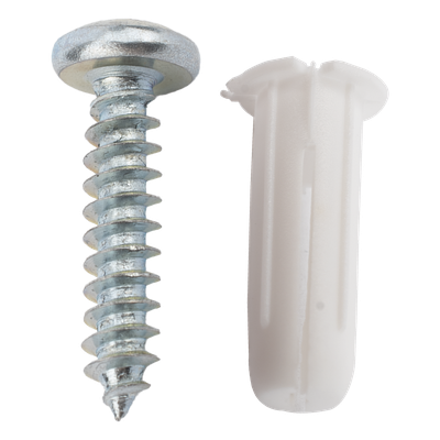 THORSMAN - Kit de Fijación / 20 Taquetes 3/4" y 20 Tornillos 8 mm x 3/4" (19.1 mm) / Doble Expansión / Carga 40 kg / -50°C a +80°C