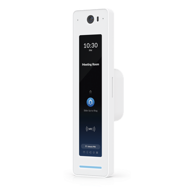 UBIQUITI - Kit de Control de Acceso IP / 1 Puerta / 2 Lectores NFC / Pantalla Táctil / Audio Bidireccional / Cámara Integrada / PoE