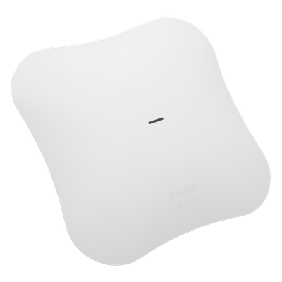 RUIJIE - Punto de Acceso Wi-Fi 7 / Tri-Banda / BE14000 / 13 Gbps / 600 Usuarios / 2.5G PoE In + SFP+ 10G / MIMO 8x8