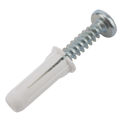 THORSMAN - Kit de Fijación / 20 Taquetes 3/4" y 20 Tornillos 8 mm x 3/4" (19.1 mm) / Doble Expansión / Carga 40 kg / -50°C a +80°C