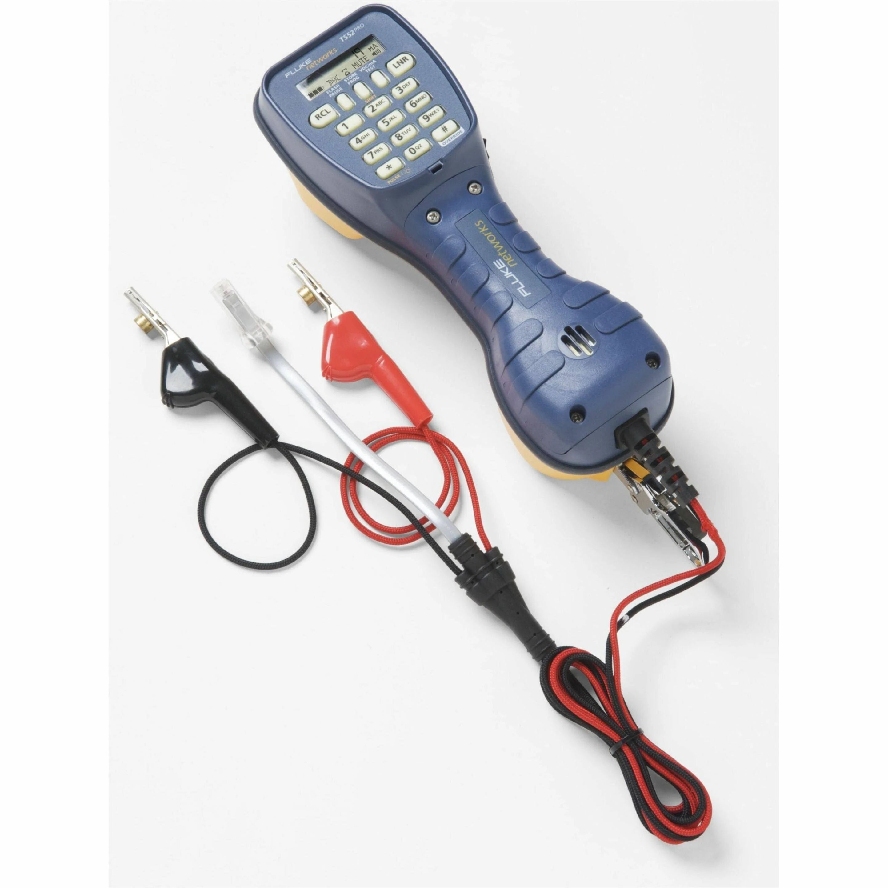 FLUKE NETWORKS - Herramienta Para Comprobación de Líneas Telefónicas TS52 PRO, Pantalla LCD y Teclado Con Brillo, Con ABN/PP y Plug RJ11
