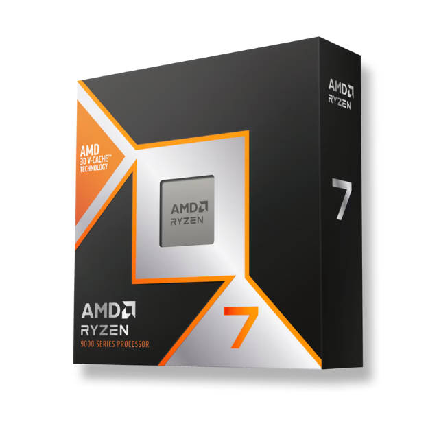 AMD - Procesador AMD Ryzen 7 9800X3D 5.2GHz 96MB 120W 8 Cores 16 Threads Socket  AM5 con Graficos sin Disipador