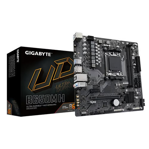 GIGABYTE - Tarjeta Madre Gigabyte B650M H 2xDDR5 128GB 6400Mhz HDMI DP M.2 PCIe 4.0 S AM5 Ryzen mATX